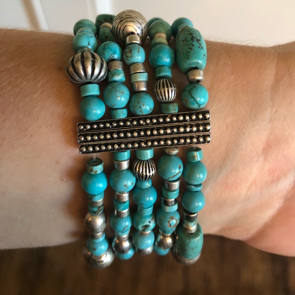 Turquoise Multi Strand Bracelet